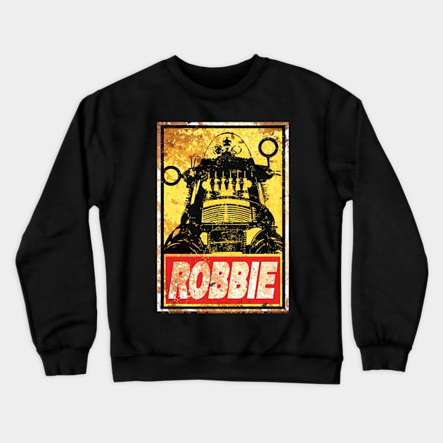 ROBBIE THE ROBOT Crewneck Sweatshirt by KARMADESIGNER T-SHIRT SHOP